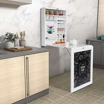 Tangkula Wall Mounted Table – Stylish Foldable Desk