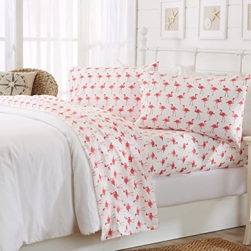 Great Bay Home Twin Coastal Microfiber Sheet Set