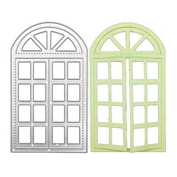 Window Cutting Dies, House Window Die Cuts Metal Embossing Stencils Template Mould for Card Scrapbooking and DIY Craft Album Paper Card Decor