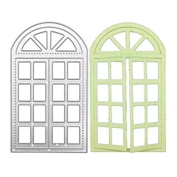 Window Cutting Dies, House Window Die Cuts Metal Embossing Stencils Template Mould for Card Scrapbooking and DIY Craft Album Paper Card Decor