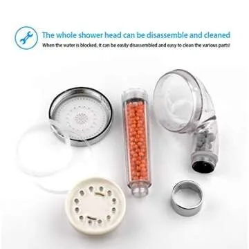 Discover the PRUGNA LED Shower Head with High-Pressure Filter