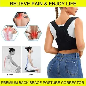 URSEXYLY Adjustable Posture Corrector for Men and Women
