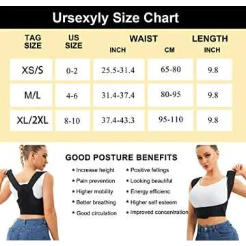 URSEXYLY Adjustable Posture Corrector for Men and Women