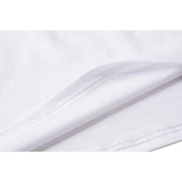 BLACKMYTH Women's Cute Graphic T Shirts Funny Tops Short Sleeve Tees White Small