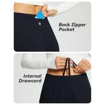 BALEAF Women's Fleece Lined Joggers Waterproof Thermal Hiking Pants Sweatpants Track Pants Winter Clothes Running Gear Black XL