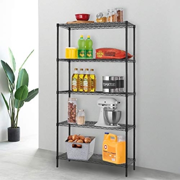FDW 5-Tier Adjustable Shelving Unit for Home & Garage