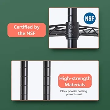 FDW 5-Tier Adjustable Shelving Unit for Home & Garage