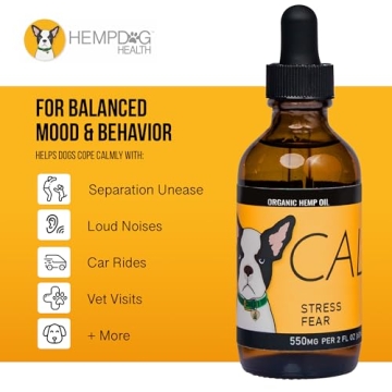 Hemp Dog Health Calm - Natural Anxiety Relief Oil for Dogs