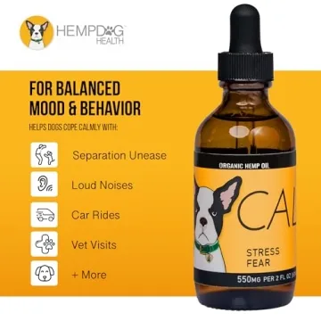 Hemp Dog Health Calm - Natural Anxiety Relief Oil for Dogs