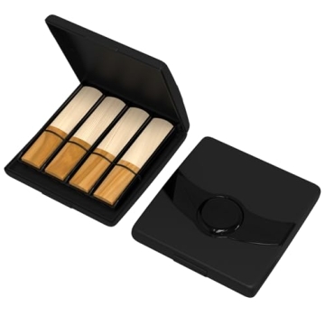 SUEWIO Clarinet Reed Case - Store Up to 8 Reeds Safely