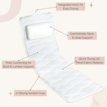 Luxurious Full Body Bath Pillow for Ultimate Relaxation
