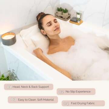 Luxurious Full Body Bath Pillow for Ultimate Relaxation