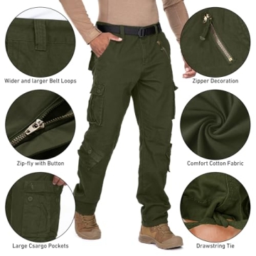 Men's BDU Tactical Camo Cargo Pants - Versatile Style and Comfort
