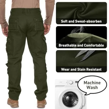 Men's BDU Tactical Camo Cargo Pants - Versatile Style and Comfort