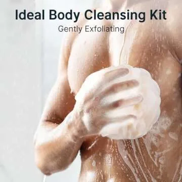 AmazerBath Loofah Sponge Set - Luxurious Shower Experience