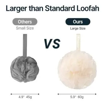 AmazerBath Loofah Sponge Set - Luxurious Shower Experience