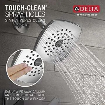 Delta Faucet Ashlyn 14 Series Single-Handle Tub and Shower Trim Kit, Shower Faucet with Single-Spray Touch-Clean Shower Head, Chrome T14464 (Valve Not Included)