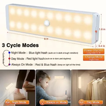 DAKOMM Rechargeable LED Closet Light with Remote