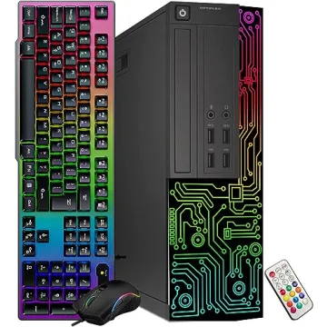 Dell Optiplex SFF PC Intel i5 16GB RAM RGB Gaming Setup