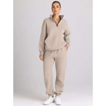 AUTOMET Women's Stylish 2 Piece Sweatsuits Set - Cozy Fall Fashion