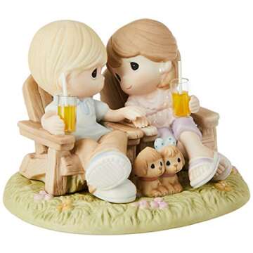 Precious Moments, Always Be By My Side, Bisque Porcelain Figurine, 104018