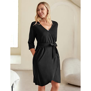 Ekouaer Nursing Robe for Hospital Delivery and Maternity