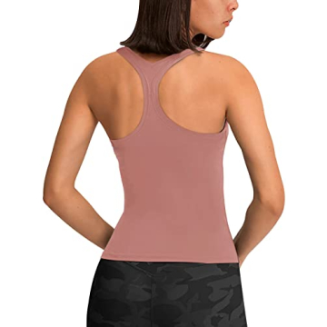 LASLULU Womens Summer Crop Tops Sexy Cropped Tank Top Sleeveless Muscle Tank Compression Exercise Gy...