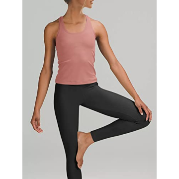 LASLULU Women's Summer Crop Tank for Activewear