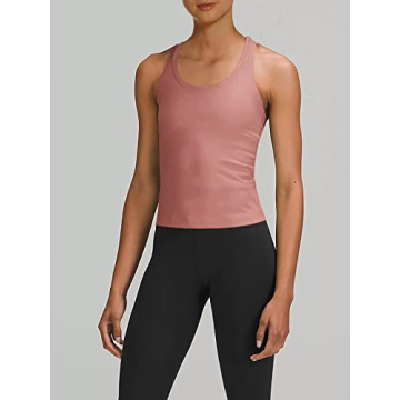 LASLULU Women's Summer Crop Tank for Activewear