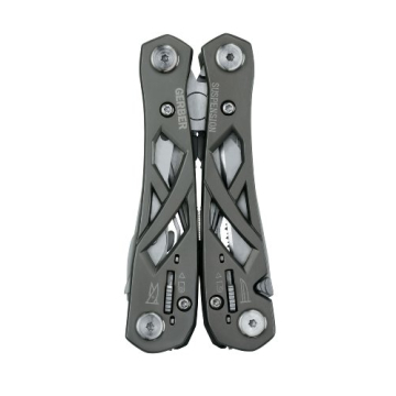 Gerber Gear Suspension 12-in-1 EDC Multi-Plier Multitool with Pocket Knife, Needle Nose Pliers, Wire Cutters and More, Gifts for Men, Camping and Survival, Grey
