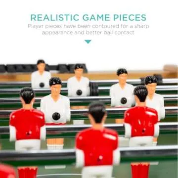 Best Choice Products 48in Competition Sized Foosball Table, Arcade Table Soccer for Home, Game Room, Arcade w/ 2 Balls, 2 Cup Holders - Walnut