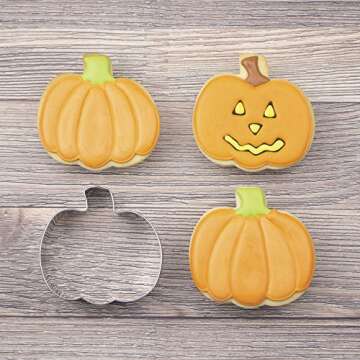 Pumpkin Cookie Cutter 4" Made in USA Ideal for Halloween Baking