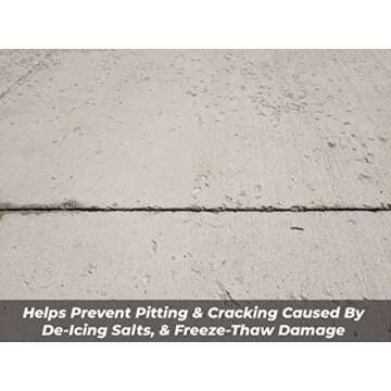 MasonryDefender Concrete Sealer for Driveways, Patios, & Sidewalks - Deep Penetrating Water Repellent Protection - Silane Siloxane Sealer - 1 Gallon