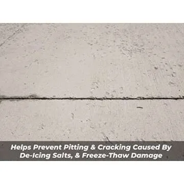 MasonryDefender Concrete Sealer for Driveways, Patios, & Sidewalks - Deep Penetrating Water Repellent Protection - Silane Siloxane Sealer - 1 Gallon