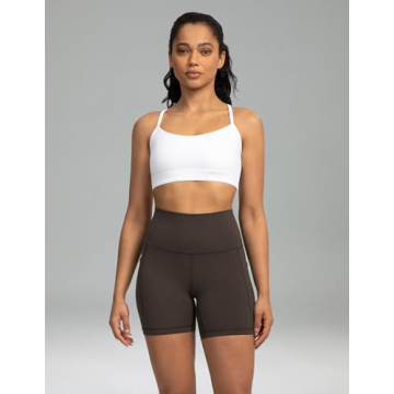 Dreamlux Biker Shorts with Pockets for Women - Espresso