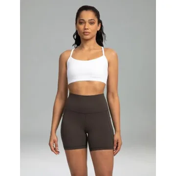 Dreamlux Biker Shorts with Pockets for Women - Espresso