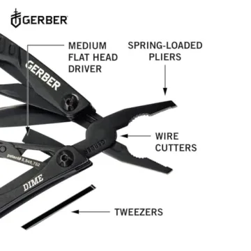 Gerber Dime 12-in-1 Mini EDC Multitool for All Occasions