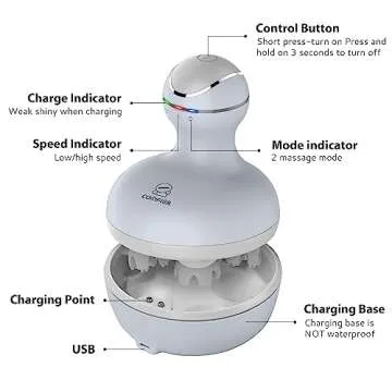 COMFIER Electric Scalp Massager for Hair Growth Relief