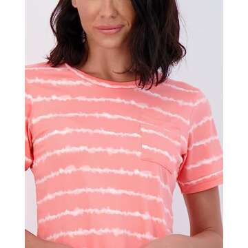 Real Essentials Ultra Soft Pajama Set – Women’s Short Sleeve and Shorts PJ Set for Comfort Lounge & Sleepwear - Multicolor Pack - Large