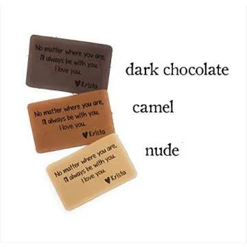 Custom Leather Wallet Insert Card for Loved Ones