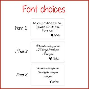 Custom Leather Wallet Insert Card for Loved Ones