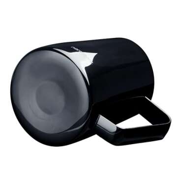 Normcore Steaming Pitcher, 15.2 oz Milk Frother Jug with Round Spout, Premium Barista Tools for Precision Latte Art, Measurement on the Inside, Gun-Metal Black, 450 ml