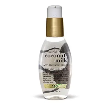 OGX Nourishing + Coconut Milk Anti-Breakage Serum for Silky Soft Hair 4 Fl Oz