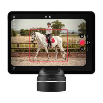 Pivo Equestrian Max AI-Powered 360° Rotation Horse, Face & Body Auto Tracking Smart Phone Holder fo...