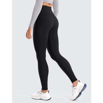 Warm Fleece Lined High Waisted Leggings for Women