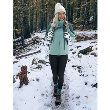 Warm Fleece Lined High Waisted Leggings for Women