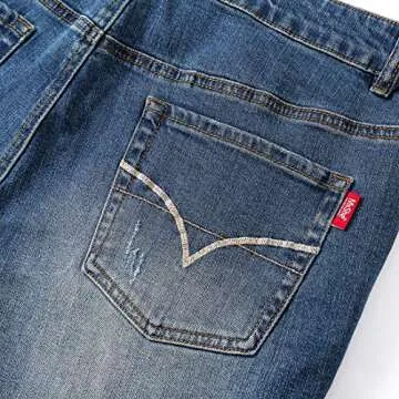 MSSHE Women's Plus Size Destroyed Washed Short Jeans Pants Denim Shorts 22W