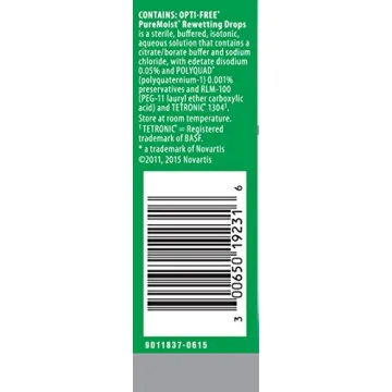 Opti-Free Puremoist Drops for Comfort and Hydration
