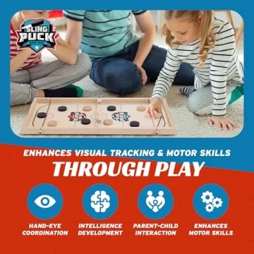 Fast Sling Puck Board Game for Family Fun - XL Edition