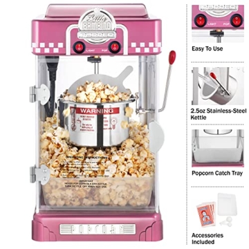 Little Bambino Popcorn Machine for Home Movie Nights